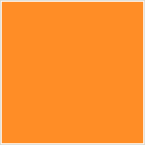 FF8D26 Hex Color Image (ORANGE RED, SUNSHADE)