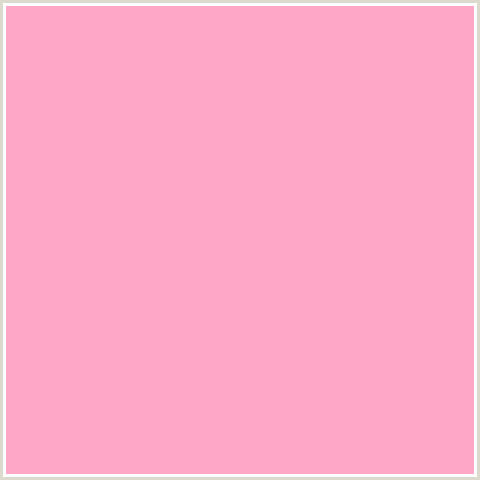 FFA7C6 Hex Color Image (CARNATION PINK, LIGHT RED, PINK, RED)