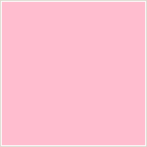 FFBDCF Hex Color Image (LIGHT RED, PINK, RED)