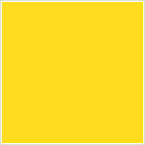 FFDB1F Hex Color Image (CANDLELIGHT, LEMON, YELLOW)