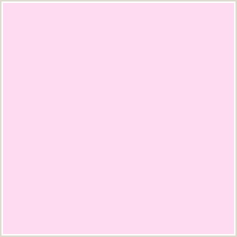 FFDBF2 Hex Color Image (DEEP PINK, FUCHSIA, FUSCHIA, HOT PINK, MAGENTA, PINK LACE)