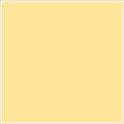 FFE599 Hex Color Image (CREAM BRULEE, ORANGE YELLOW)