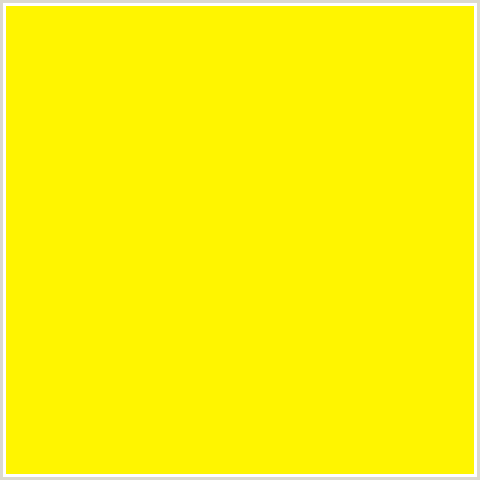 FFF500 Hex Color Image (LEMON, YELLOW)